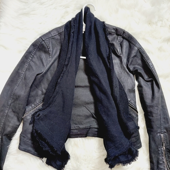 Free People Drape Front Moto Jacket - Picture 3 of 10
